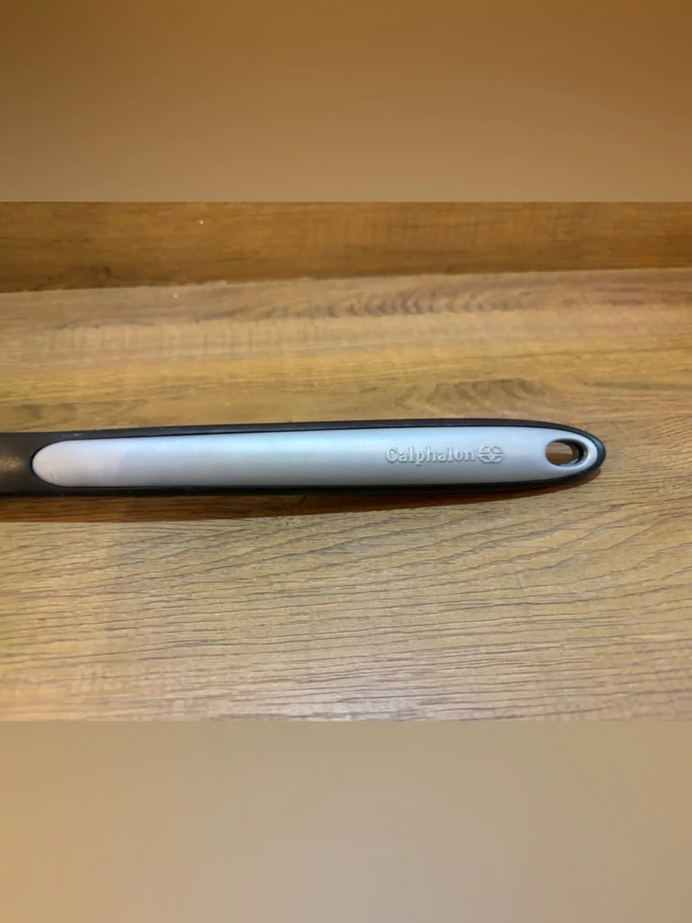 Calphalon Nylon & Silicone Long Handle Black & Grey Spatula‎ 13”
